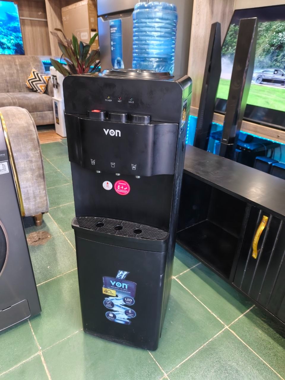 VON VADL2211K Electric Cooling Storage Cabinet Water Dispenser