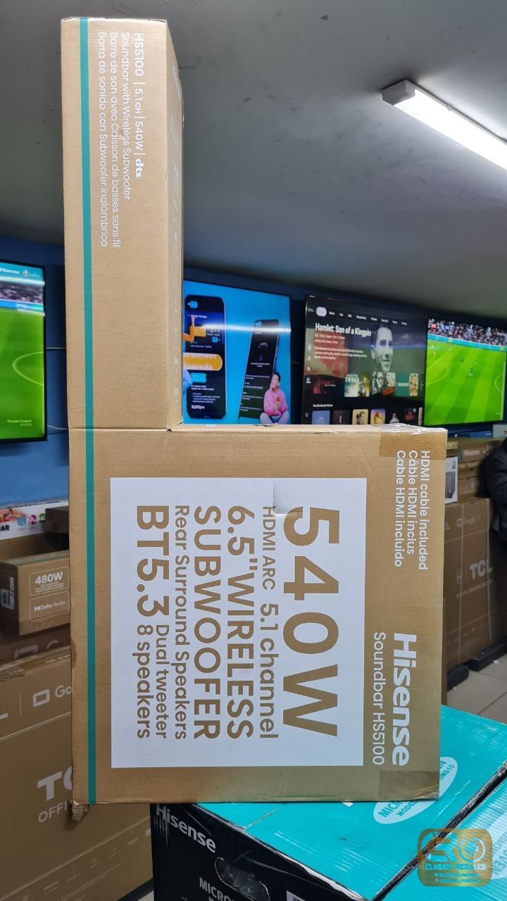 Hisense soundbar HS5100 540W Ksh 24000