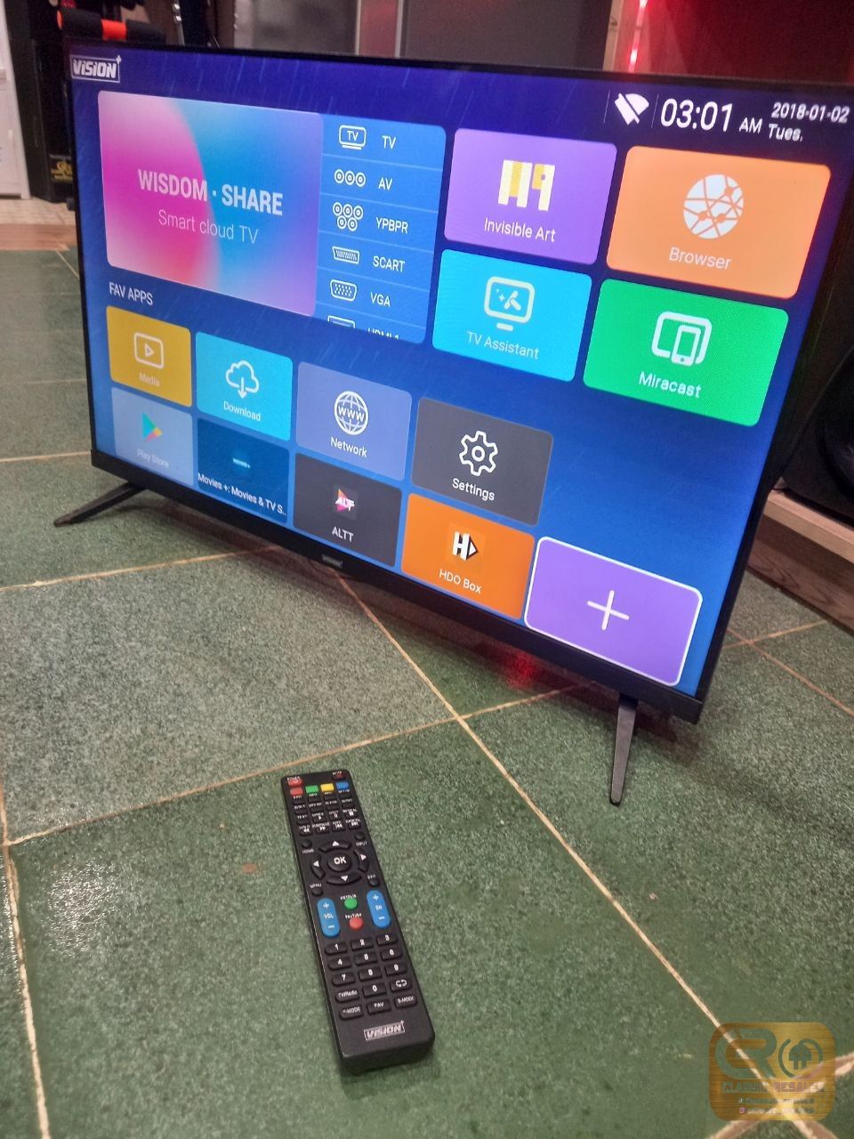 Vision plus 32" Frameless Smart TV