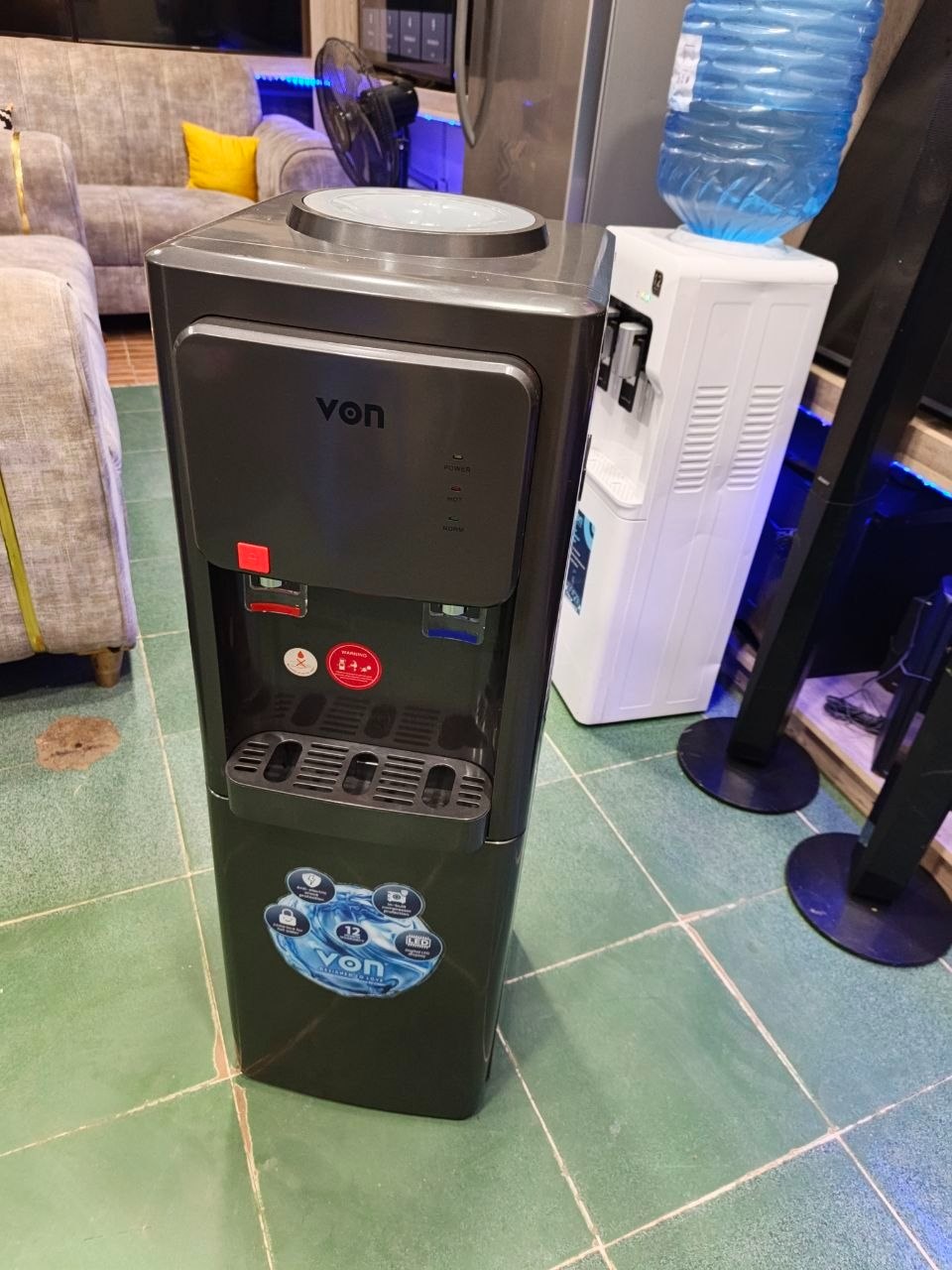 Von VDN-211CLS Hot & Normal Water Dispenser - Dark Gray