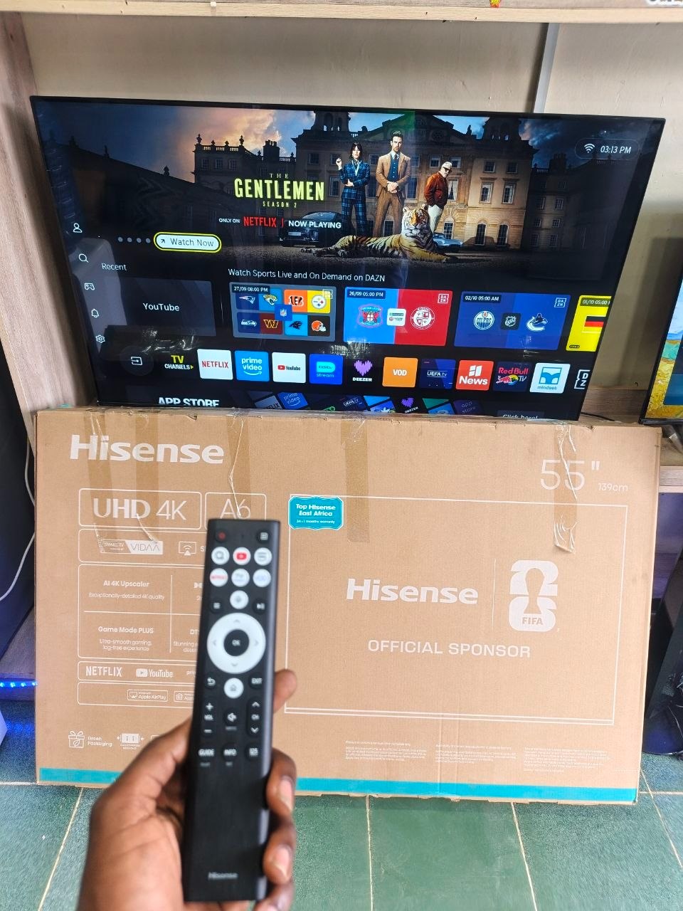 Hisense 55A6QKEN Smart UHD 4K VIDAA TV FRAMELESS/BLUETOOTH-ENABLED