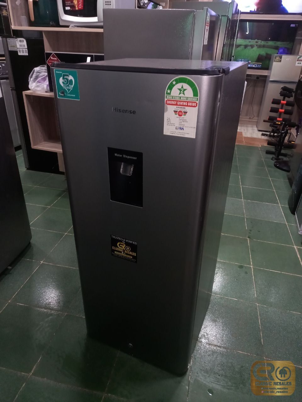 Hisense 170l with water dispenser RS-23DR4SB  Ksh 24830