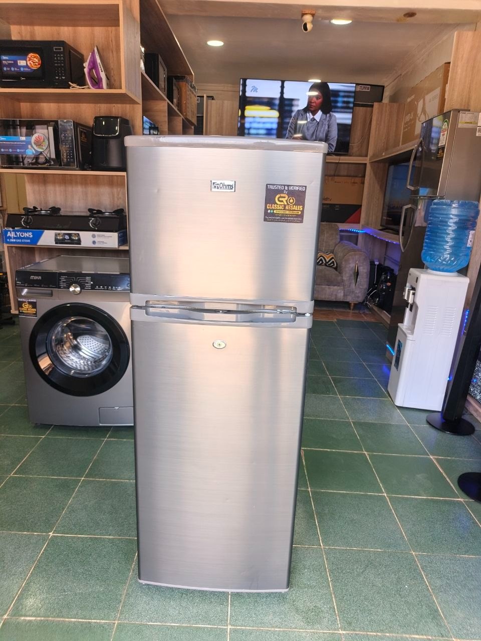 Ohms 188L Double Door Fridge Model ORF-D220D