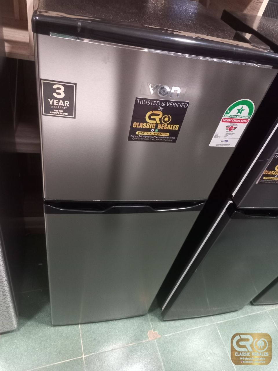 Von 136l VART-138DHRX Fridge