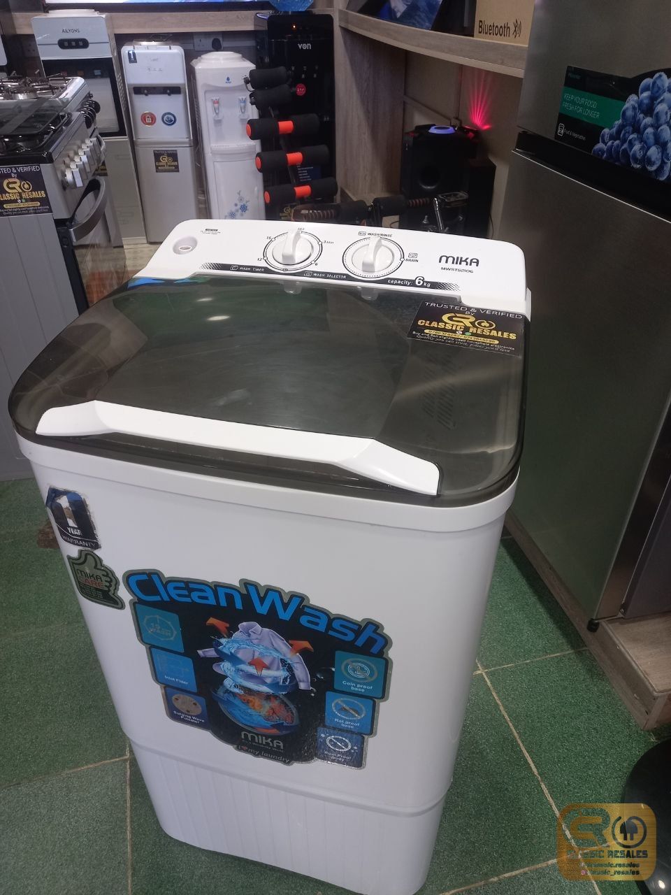 Mika 6kg MWSTS2106 semi Automatic twintub Washing Machine