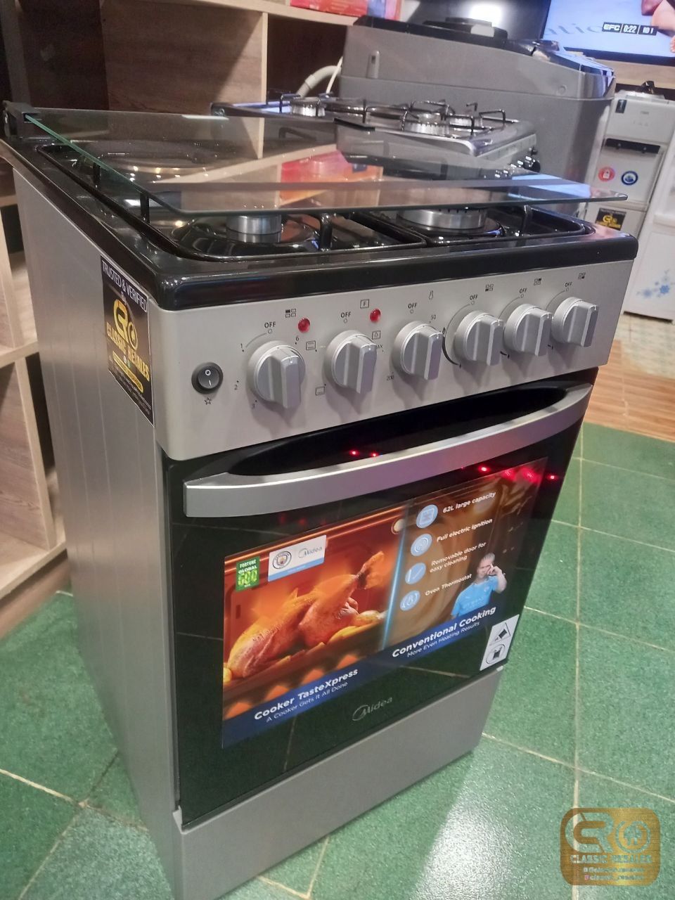 Midea 3+1 50E3G1H-SL Freestanding Gas Cooker