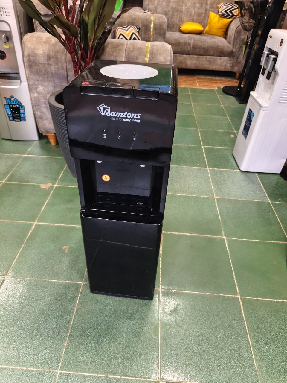 RAMTONS HOT & NORMAL WATER DISPENSER BLACK - RM/699