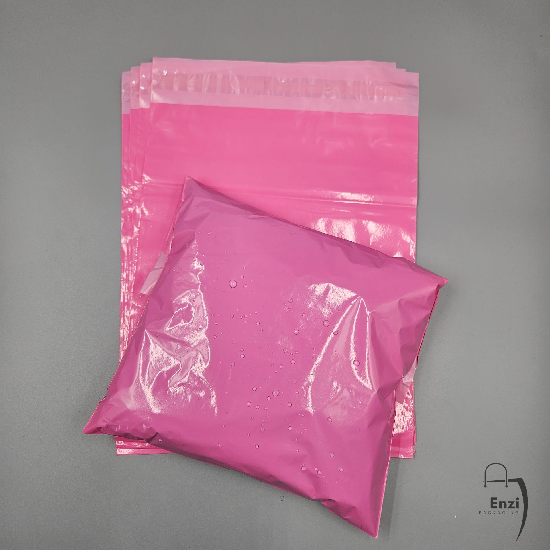 Pink Polymailer Packaging Bags- Biodegradable