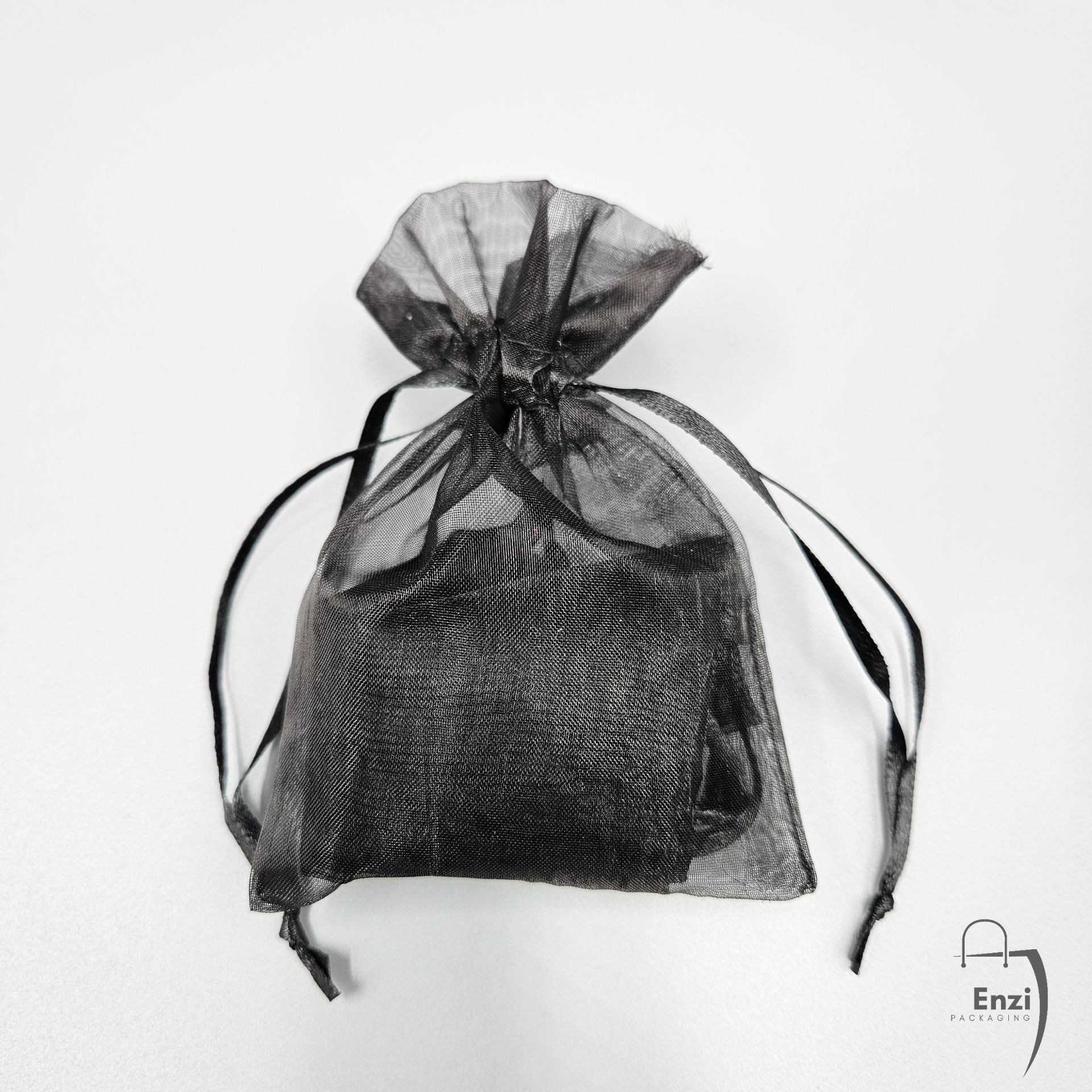 Black Organza Bags Medium