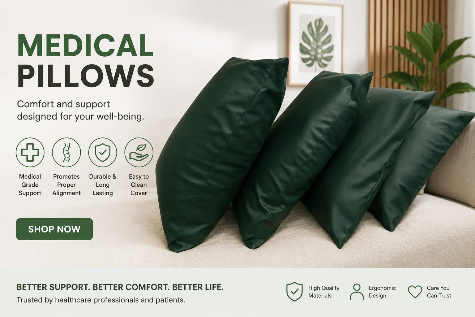 Hospital pillows